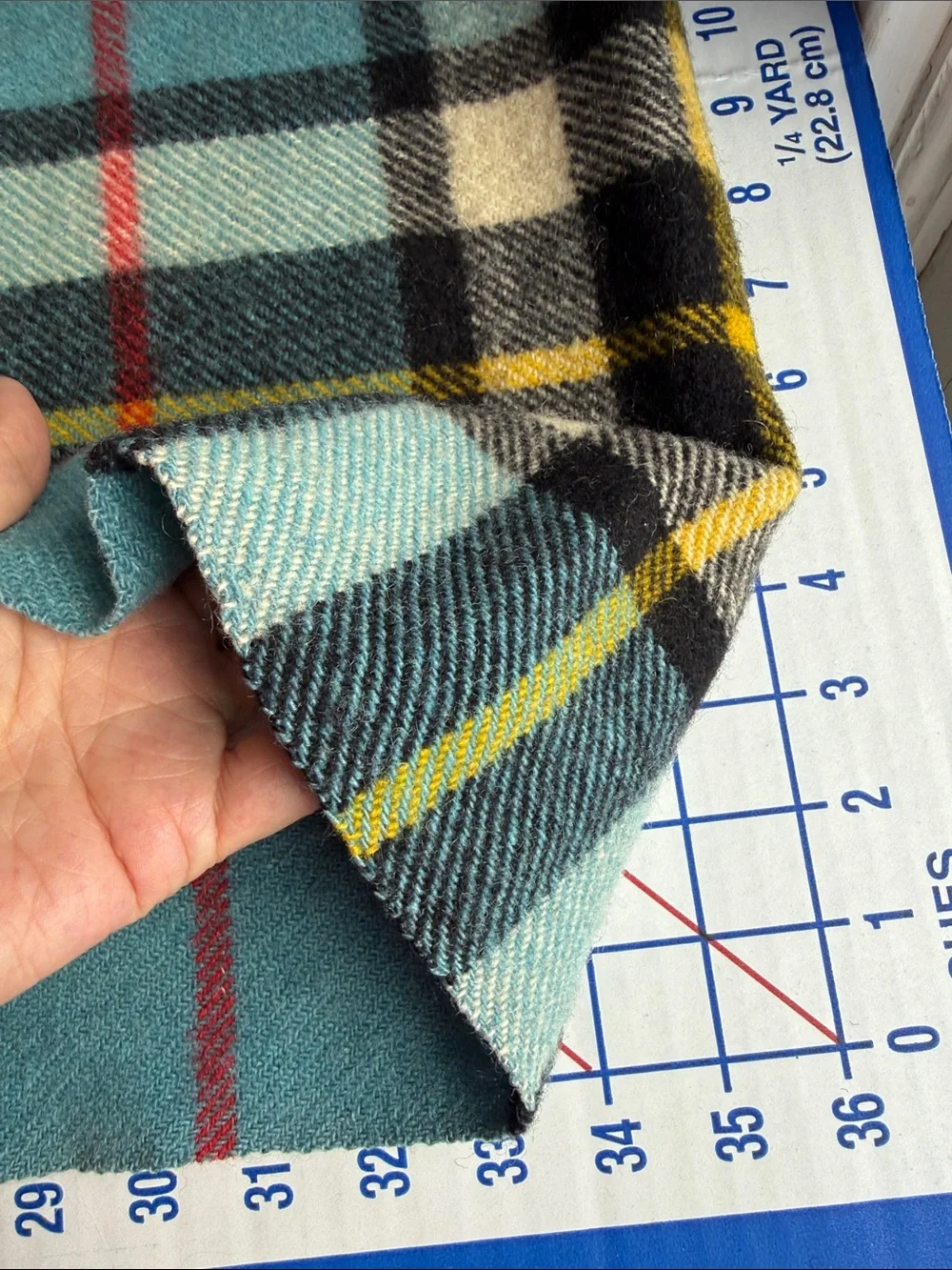 Vintage Burns Country Scotland All Wool Tartan Throw Blanket Scotch House Blue